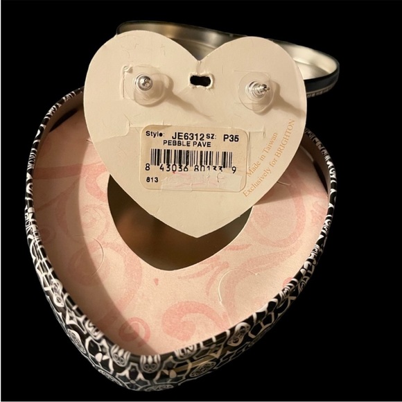 Vintage Brighton Pebble Pave Swarovski Crystal Gunmetal Necklace/Earring Set - Picture 8 of 10